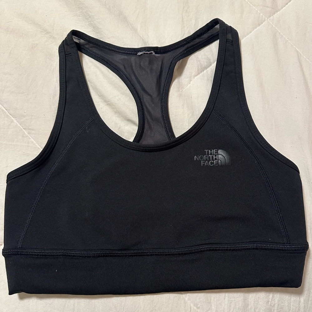 XS North Face black mesh sports bra